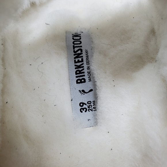 New Birkenstock Arizona Mountain Green Shearling Sandals - Picture 4 of 7